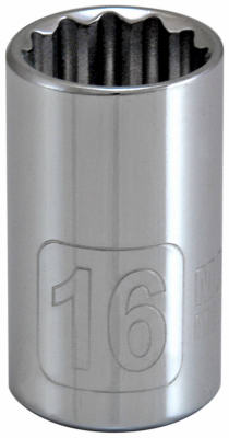 MM 1/2" 16mm Met Socket