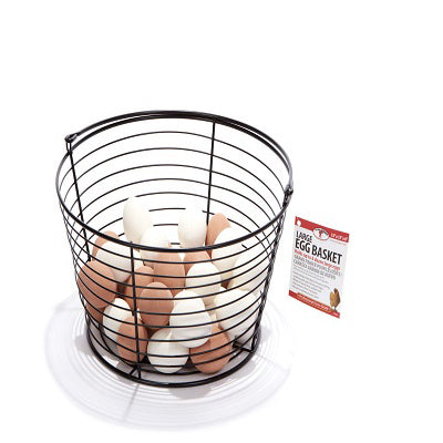 LG BLK Egg Basket