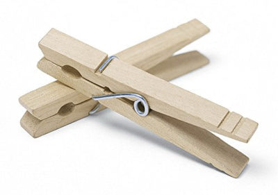 50PK WD Clothespin