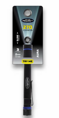 Police Security Flashlights 98394 2AAA Aura Flashlight