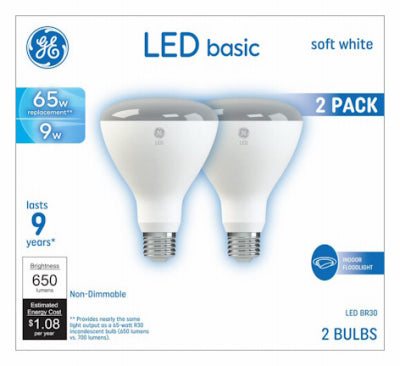 GE 2PK 9WW DL BR30 Bulb