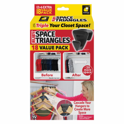 18PC Ruby Triangles