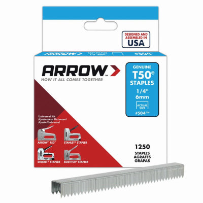 1KPK T50 1/4" Staples