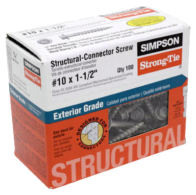 10x1.5 Conn Screw, 100/PK