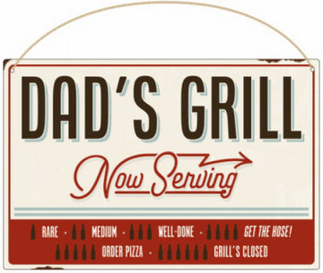 11x7 Dad's Grill Sign