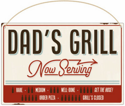 11x7 Dad's Grill Sign