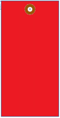 1000PK RED Tote Tag