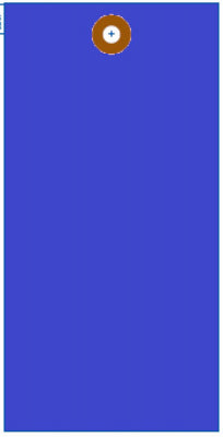 1000PK BLU Tote Tag