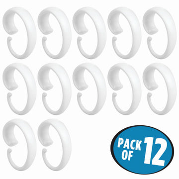 INTERDESIGN 76822 12PK WHT SHWR Hooks