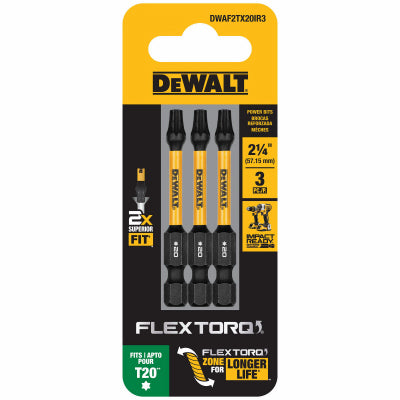2.25" T20 Bits, 3/Pack