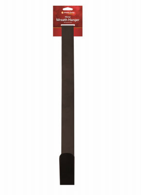 BLK MTL Wreath Hanger