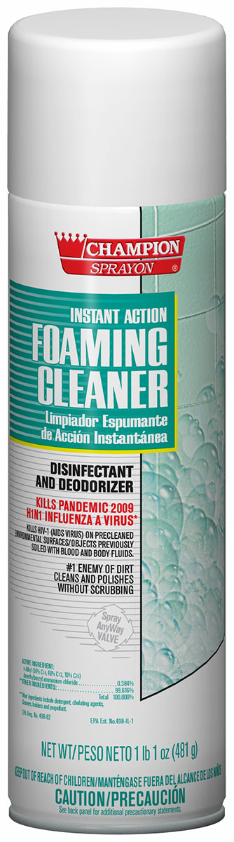 Chase Products 5196 Aerosol Foam Cleaner Disinfectant 12/CS