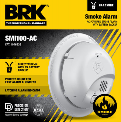 120V AC Smoke Alarm