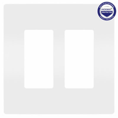 2G WHT Micro Wall Plate