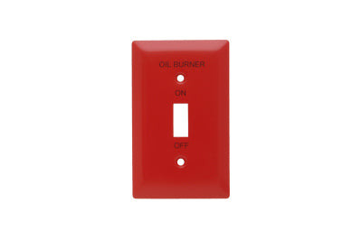 1G RED Oil Wall Plate