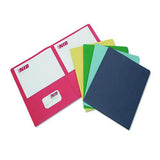 Abilityone 7510013162302 7510013162302 Skilcraft Double Pocket Portfolio, 0.38" Capacity, 11 X 8.5, Assorted, 25/box 2