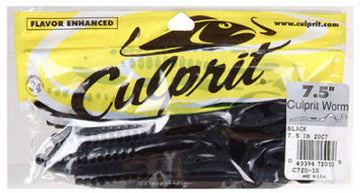 18CT 7.5" BLK Plas Worm