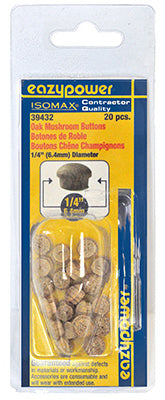 20PK 1/4 Mush Oak Plug