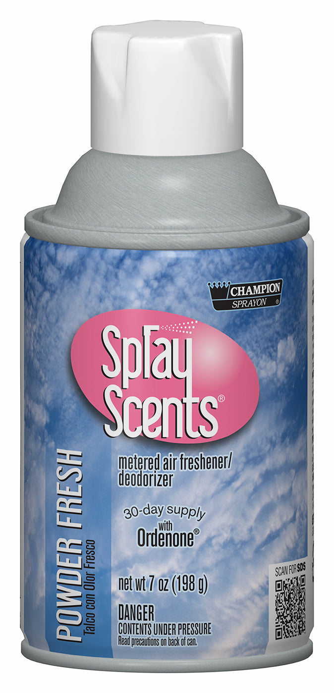 Chase Products 438-5185 Aerosol Metered Air Freshener Powder Fresh 7oz 12/CS