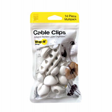 JJAAMM LLC 514-CLIPS-WH 14PK WHT Cable Clips