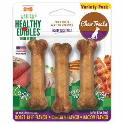 Nylabone Products NE101VPP 3PK SM Healthy Edibles