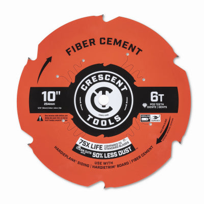 10"x6T Fiber Cem Blade
