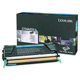 Lexmark C734A2CG C734a2cg Toner, 6,000 Page-Yield, Cyan 2