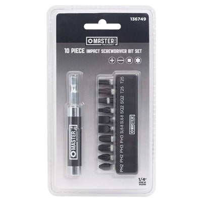 Disston Company 136749 MM 10PC Impact Bit Set
