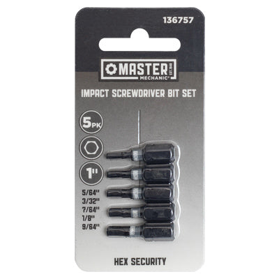 MM 5PC Hex Imp Bit Set
