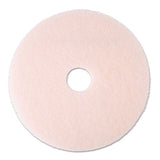 3M 3600 Ultra High-Speed Eraser Floor Burnishing Pad 3600, 20" Diameter, Pink, 5/carton 3