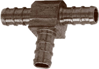 1/2" BRS Barb Ins Tee