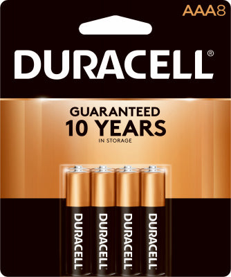 Duracell Alkaline Batteries, AAA, 8/Pack