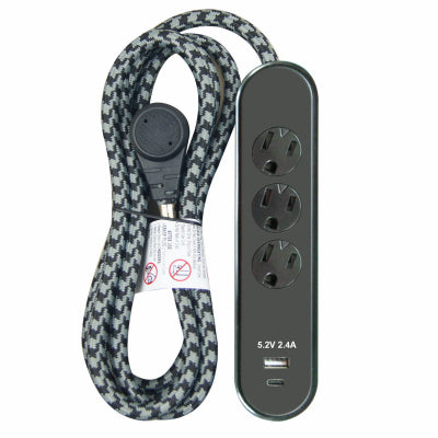 ME BLK 3Out PWR Cord