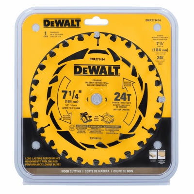 7-1/4" 24T Saw Blade, 5/Pack