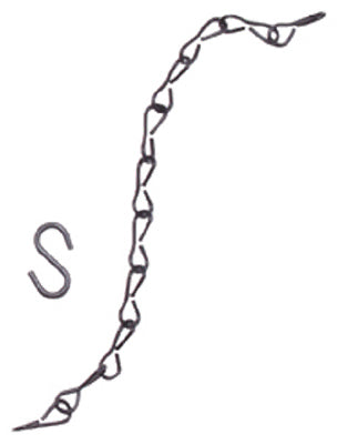 3PK 18" BLK FLWR Chain