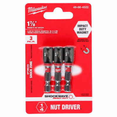 3PK 1/4" Mag Nut Driver