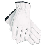 MCR Safety 3601L Grain Goatskin Driver Gloves, White, Large, 12 Pairs 2