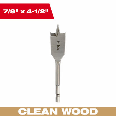 7/8" Flat Boring Bit