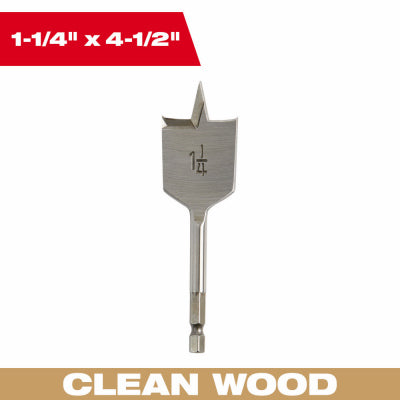1-1/4" Flat Boring Bit