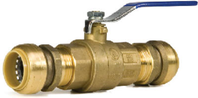 3/4" Push On Ball Valve