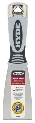 HYDE TOOLS 06308 2" Stiff SS Putty Knife