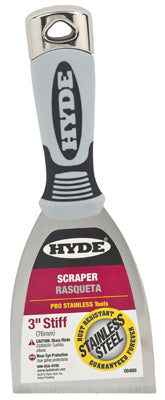HYDE TOOLS 06408 3" Stiff SS Scraper