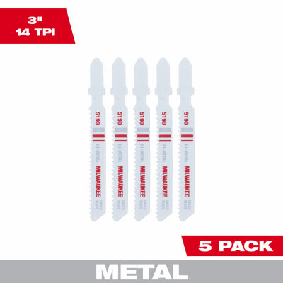 5PK 3" 14T Jig Blade