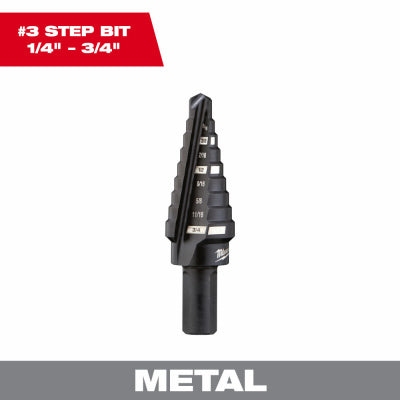 Milwaukee Electric Tool Corp 48-89-9203 1/4x3/4" Step Drill Bit