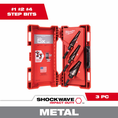 3PC Step Bit Set