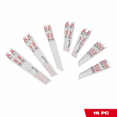 16PC Sawzall Mtl Set