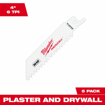 Milwaukee Electric Tool Corp 49-00-5461 5PK M12 Hack Plas Blade