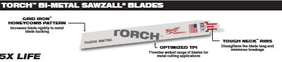 6"x10T Torch Blade