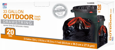 TV 20CT 33GAL Trash Bag
