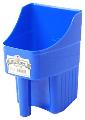 3QT BLU Plas Feed Scoop